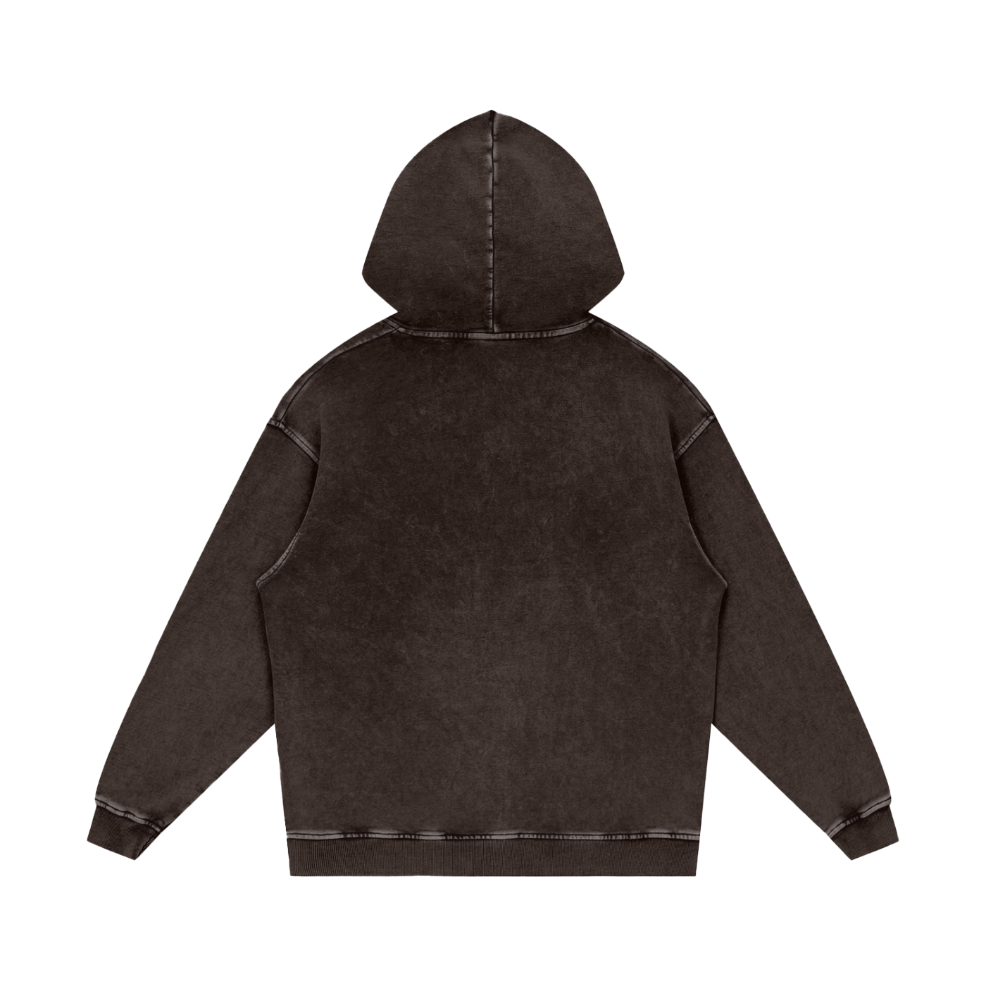 "LA SNOW" Washed Loose Cotton Hoodie