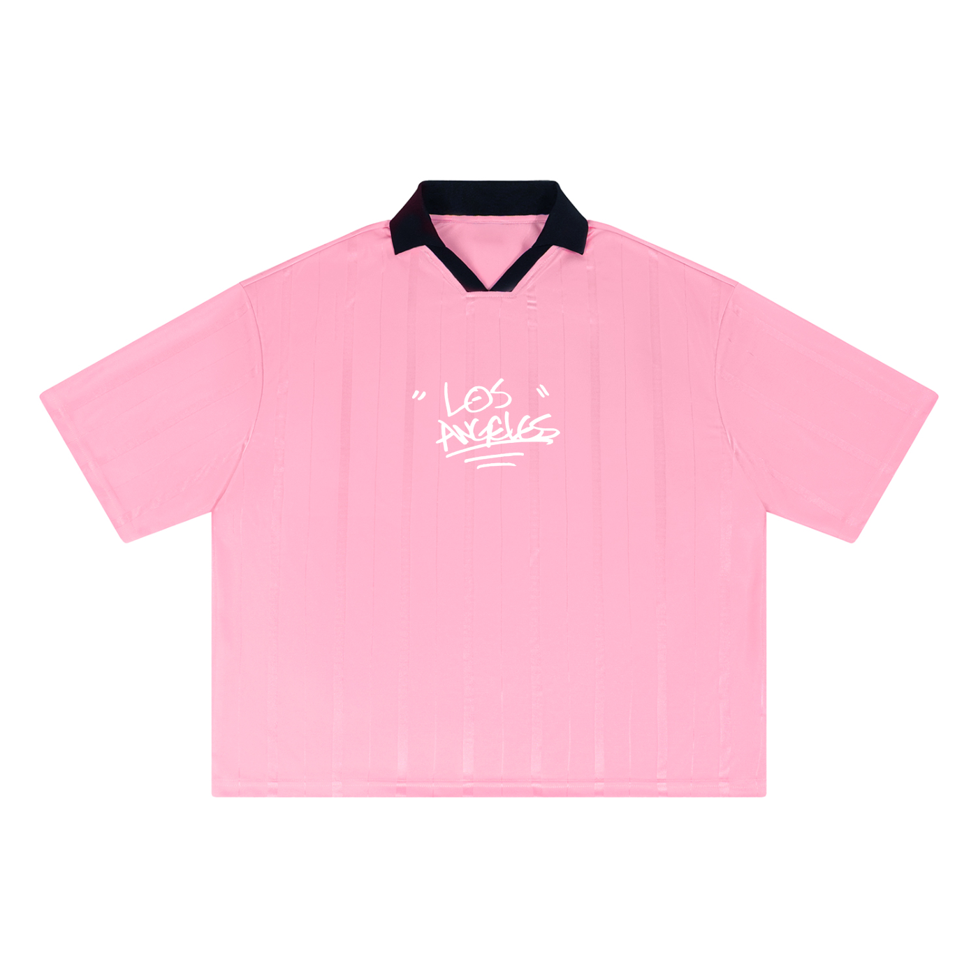 "LOS"- Striped Boxy Soccer Jersey