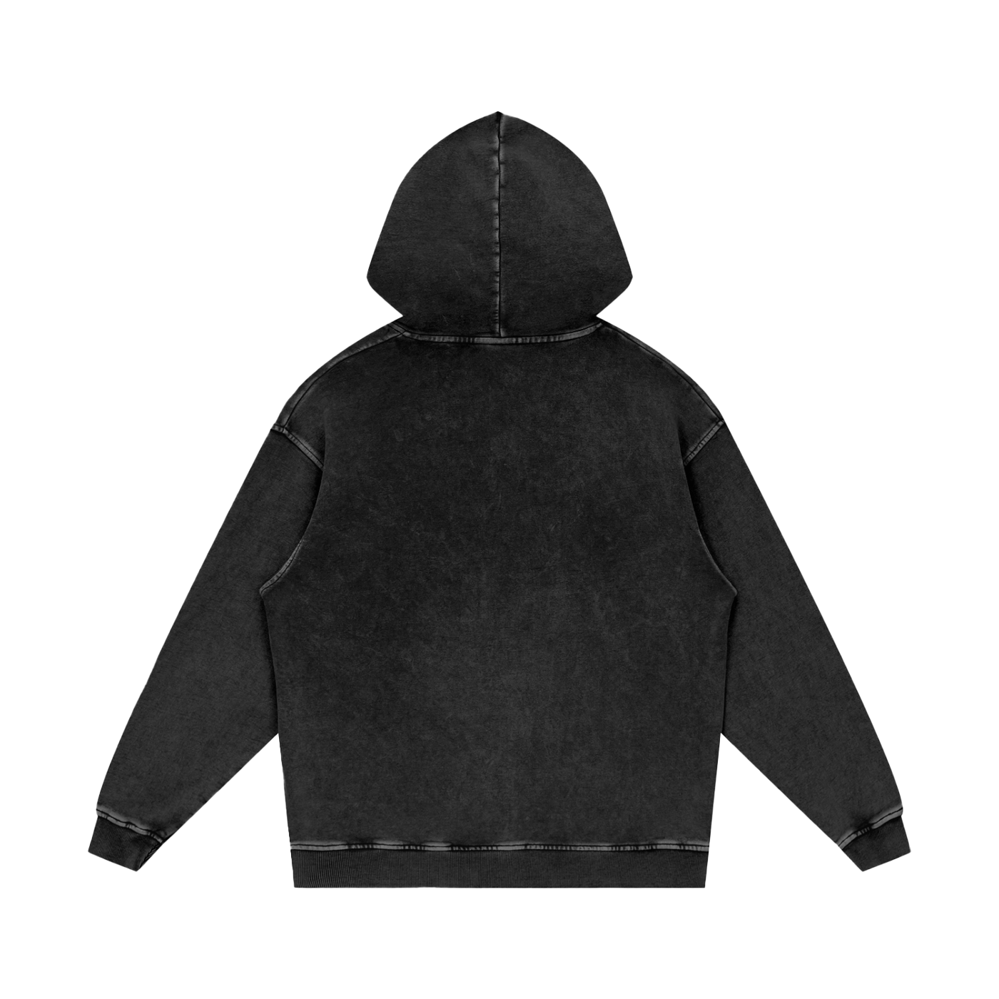 "LA SNOW" Washed Loose Cotton Hoodie
