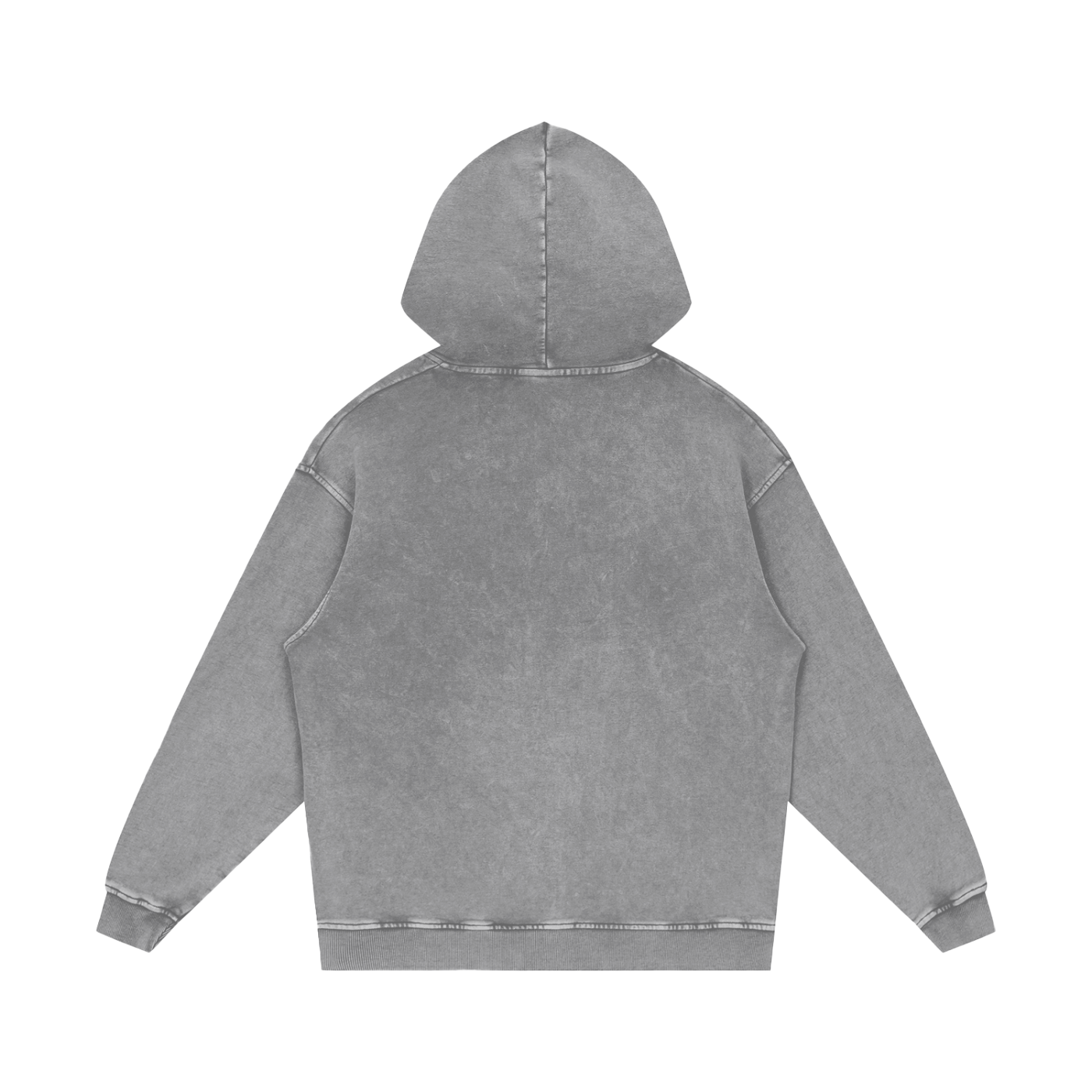"LA SNOW" Washed Loose Cotton Hoodie