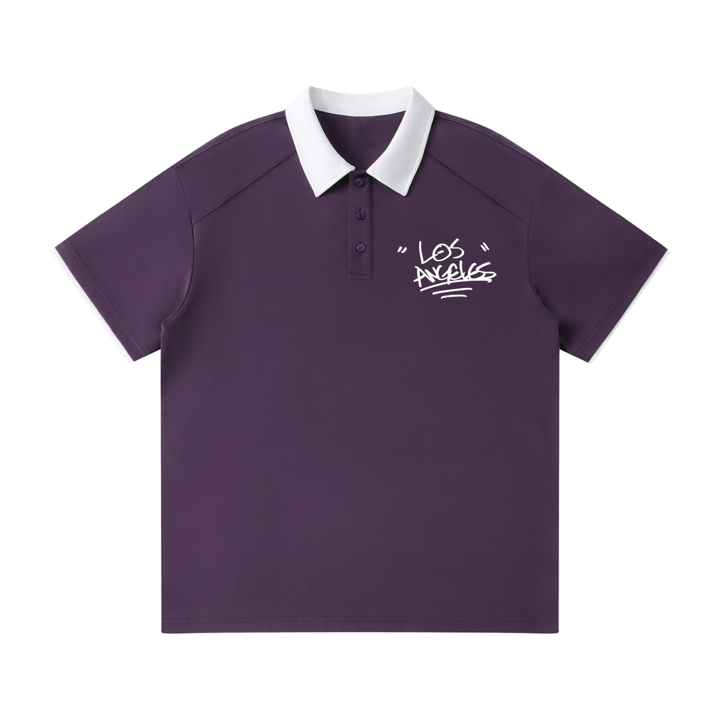 "LOS POLO"- Collar Raglan Polo Shirt