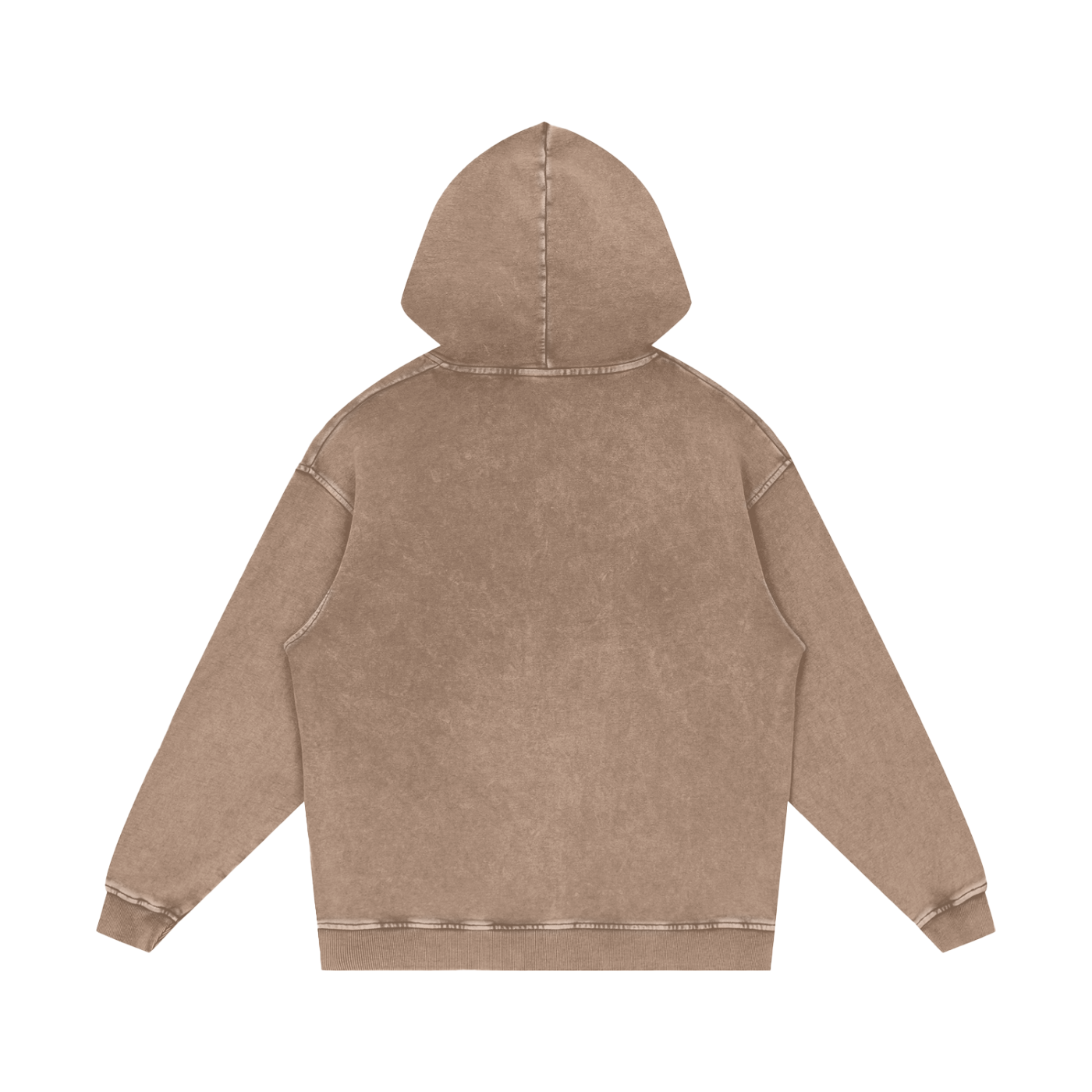 "LA SNOW" Washed Loose Cotton Hoodie