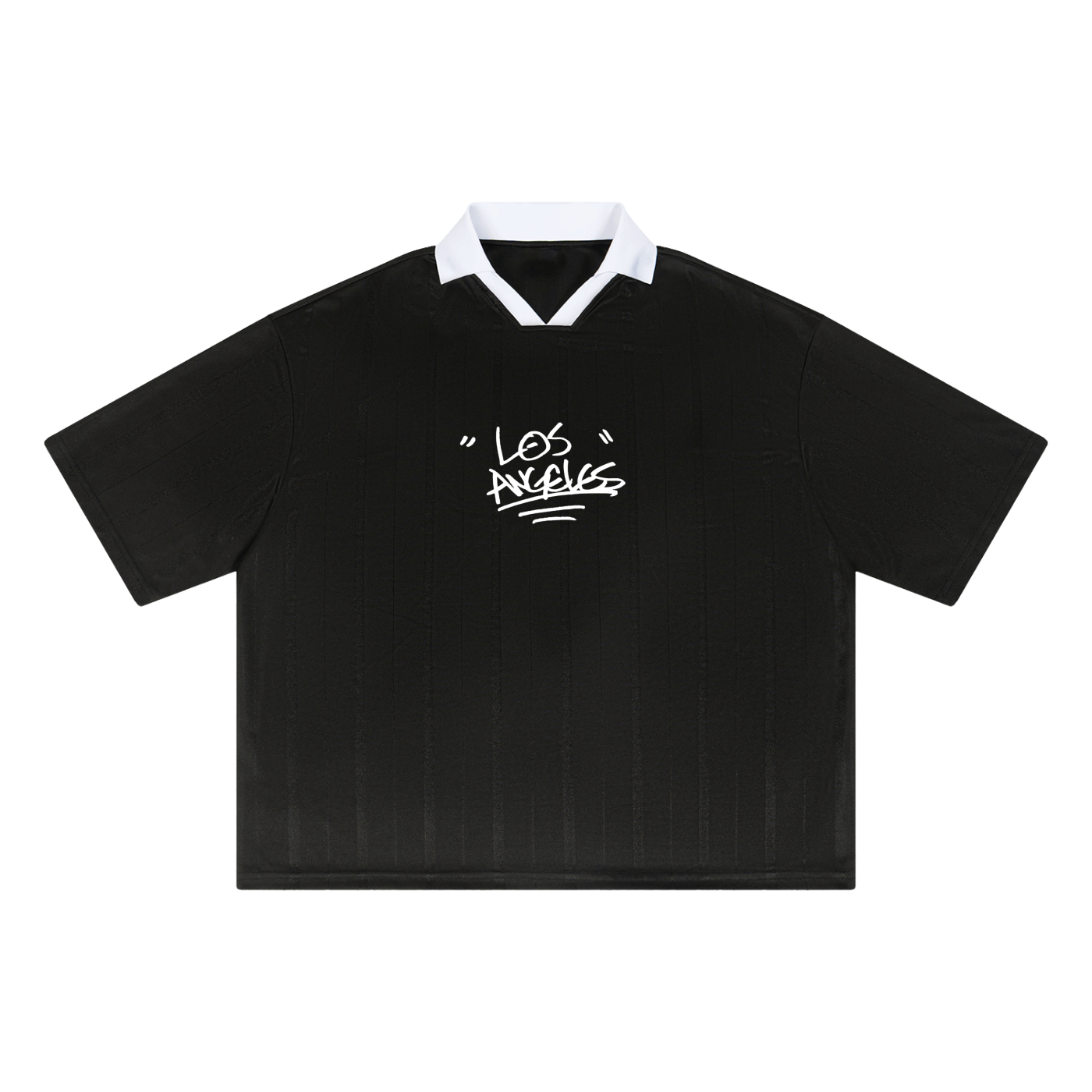 "LOS"- Striped Boxy Soccer Jersey