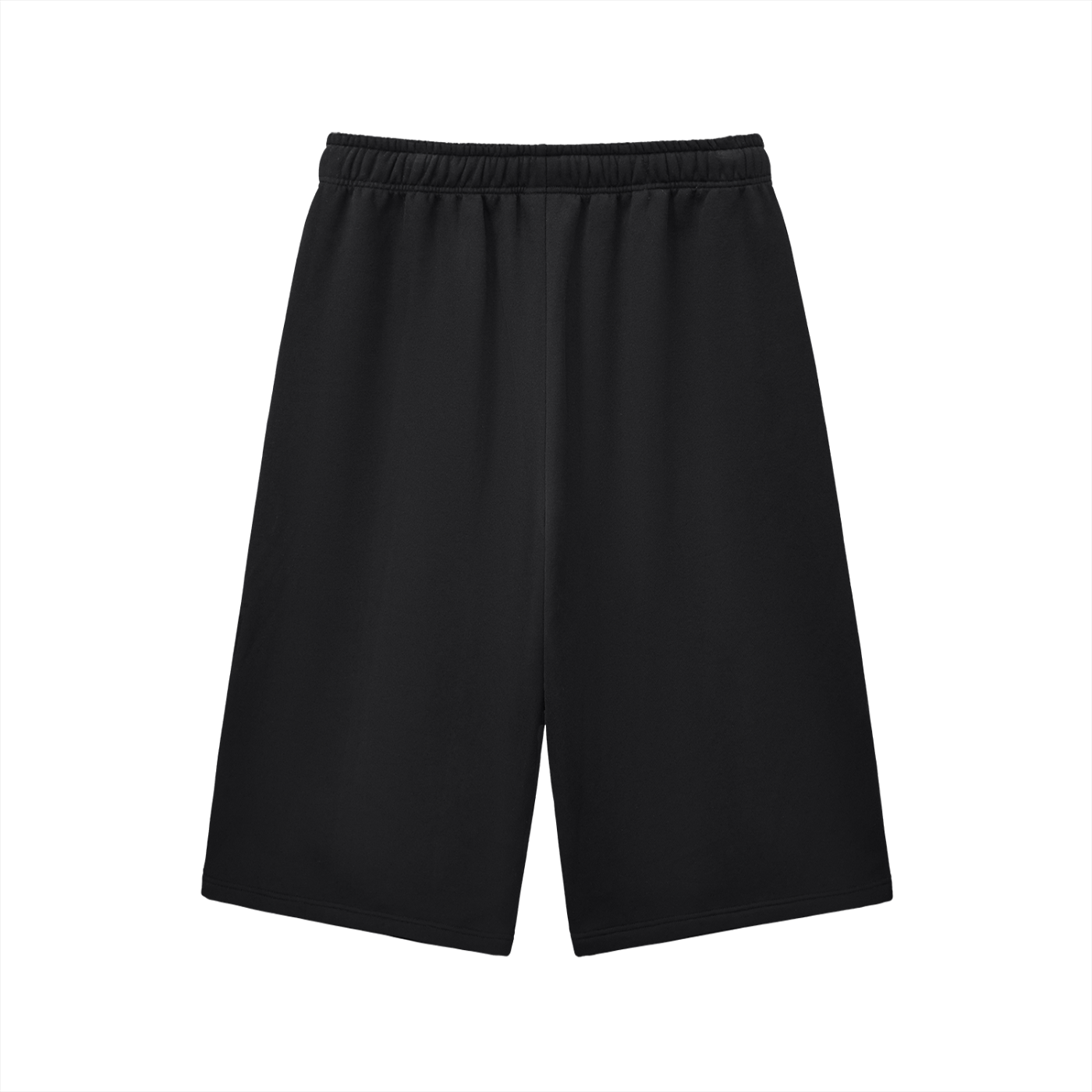 "SHoRTS"- Relaxed Drawstring Three-quarter Sweatpants